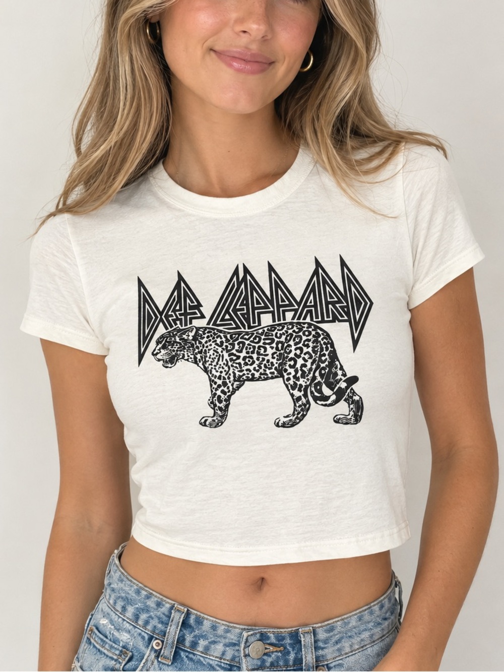 Def Leppard Cropped Tee